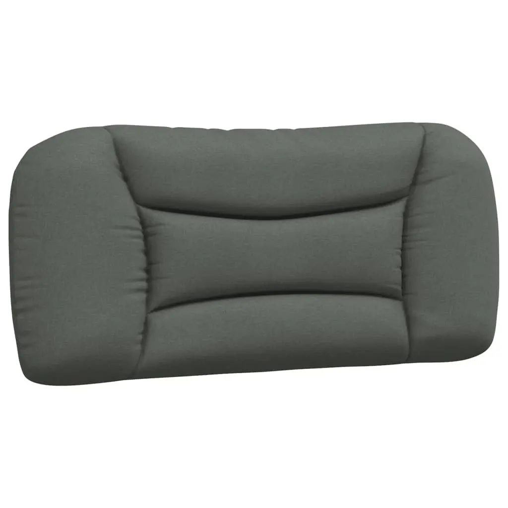 Bed Frame with LED Lights Upholstered Headboard 90x190 cm Dark Grey
