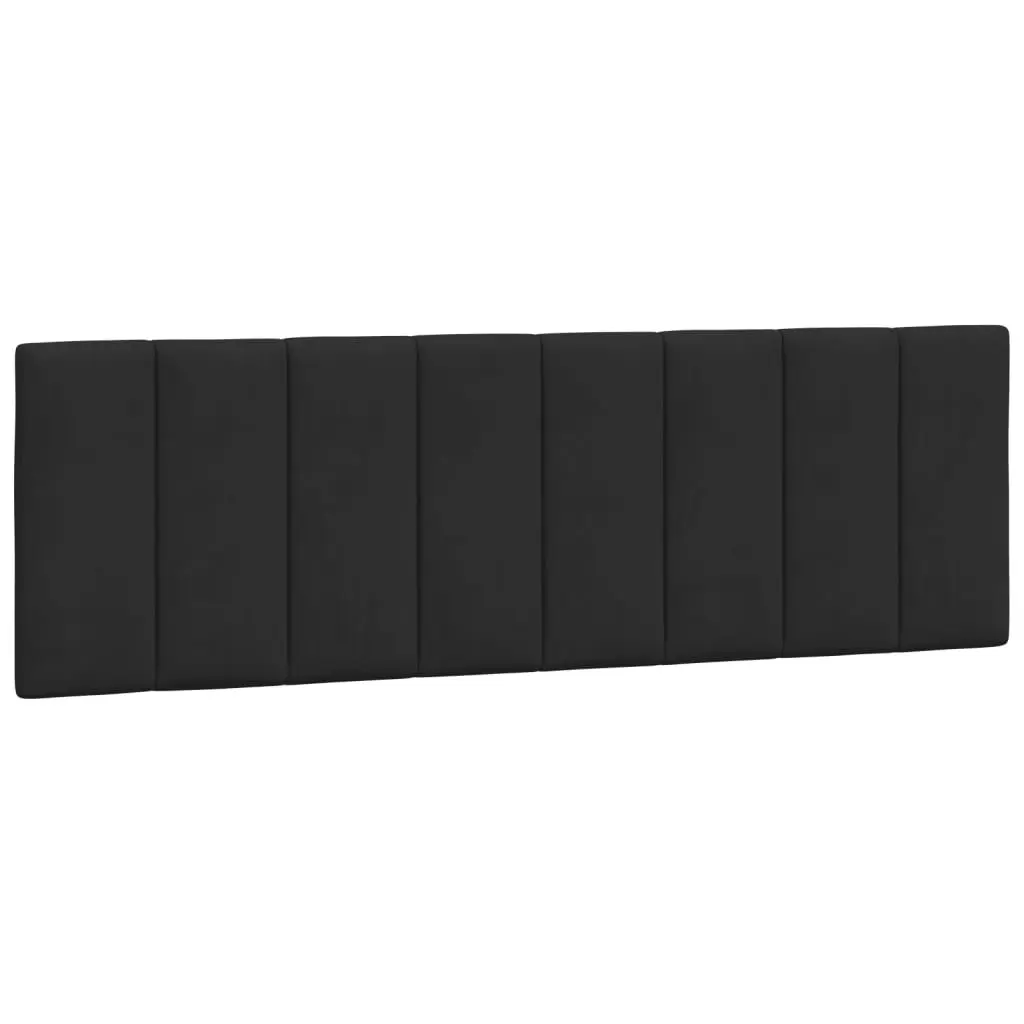 Queen Bed Frame with LED Lights Velvet Black 152x203 cm