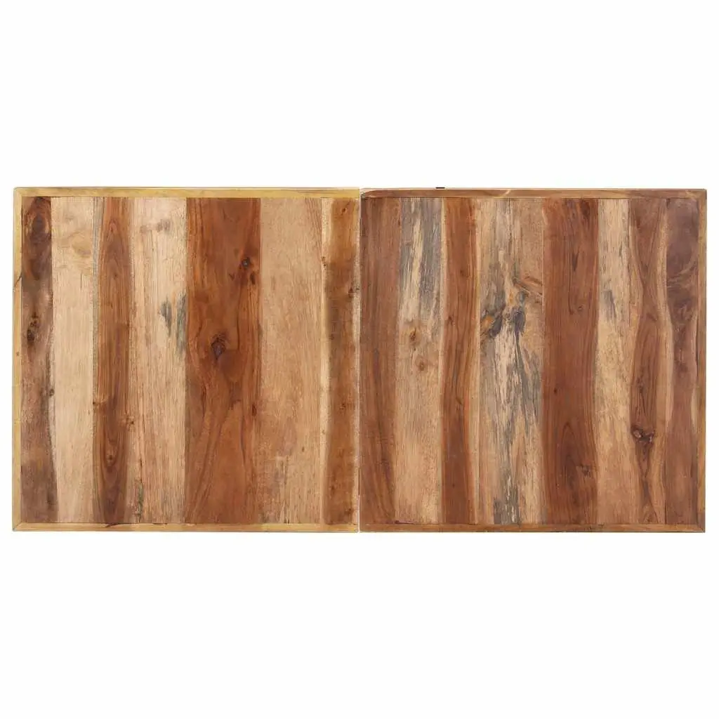 Industrial Style Dining Table Solid Wood 140x70x75 cm Brown Kitchen Furniture