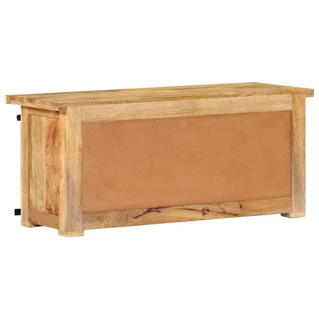 TV Cabinet Rustic Vintage Solid Mango Wood 90x35x40 cm Brown