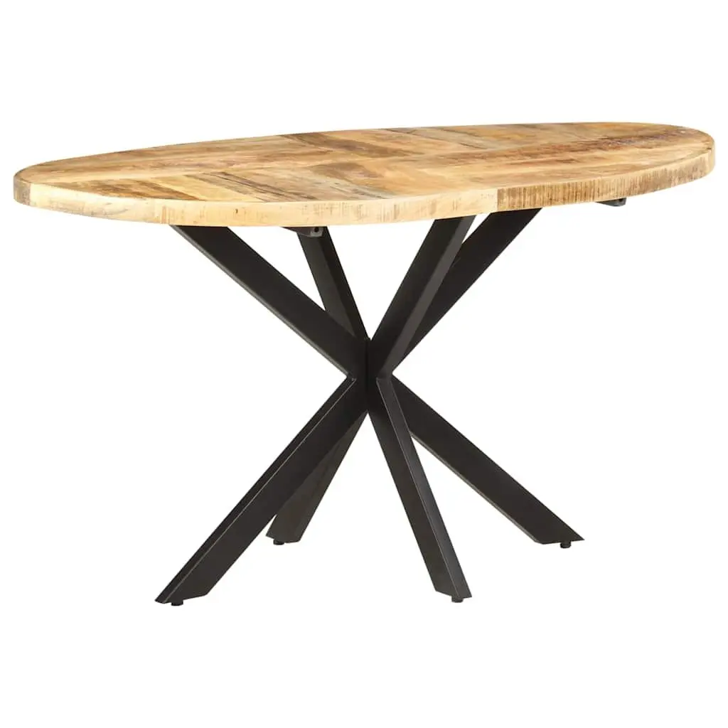 Dining Table Solid Mango Wood Spacious 140x80x75 cm Brown