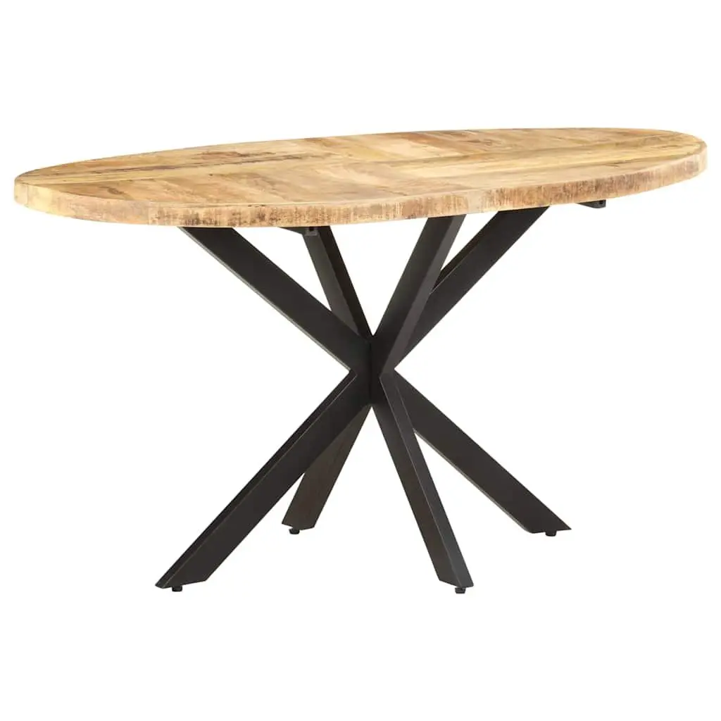 Dining Table Solid Mango Wood Spacious 140x80x75 cm Brown