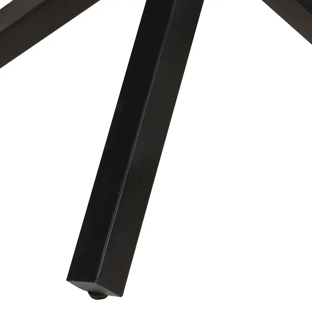 Round Dining Table Sturdy 100x100x75cm Reclaimed Wood Brown