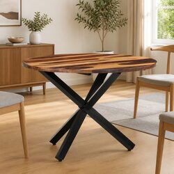 Dining Table 100x100x75 cm Solid Acacia Wood
