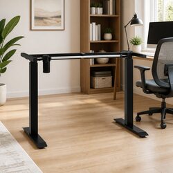 Black Height Adjustable Electric Desk Frame