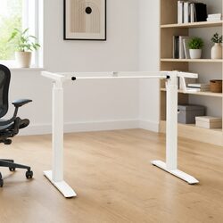 Height Adjustable Standing Desk Frame with Hand Crank