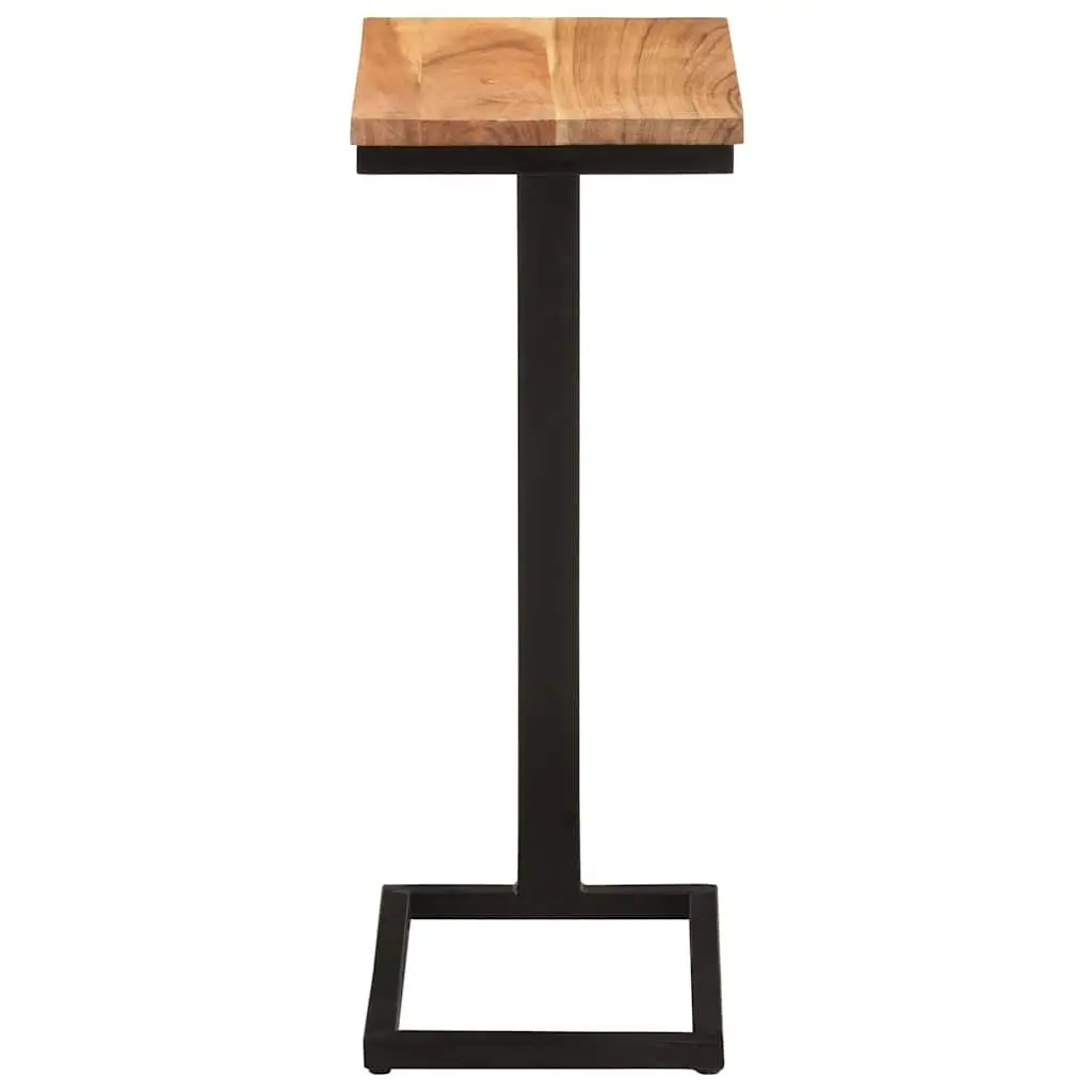 End Table Solid Wood Durable 31.5x24.5x64.5cm Brown