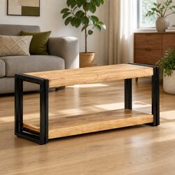 TV Cabinet 90x30x40 cm in Brown Solid Acacia Wood
