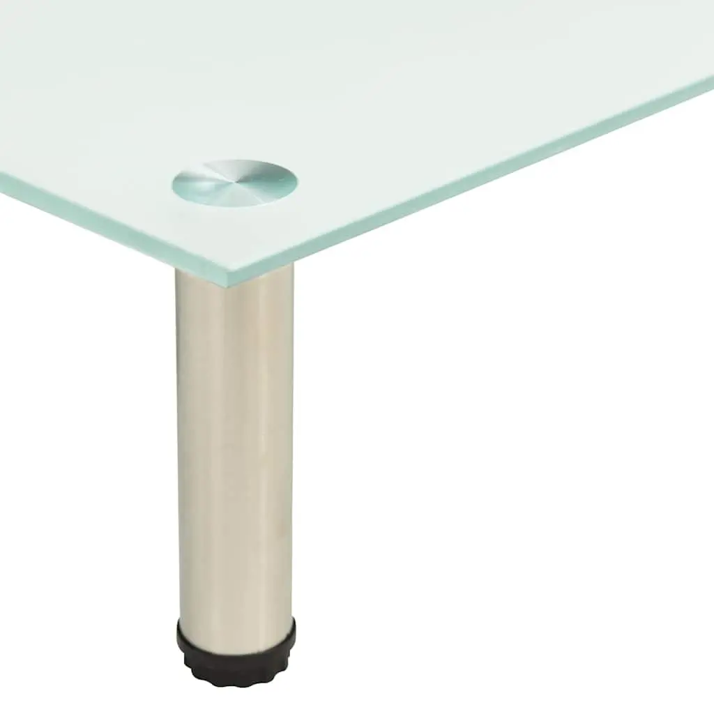 Tempered Glass TV Stand Modern Media Console Table Transparent 60 x 35 x 17 cm