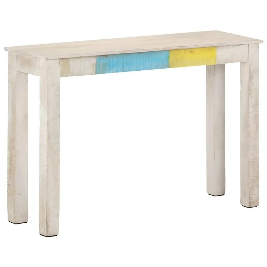 Wooden Console Table Rustic White 115x35x77cm Multifunctional Hall Accent Furniture