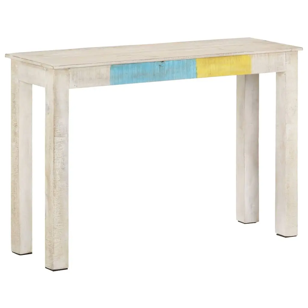 Wooden Console Table Rustic White 115x35x77cm Multifunctional Hall Accent Furniture