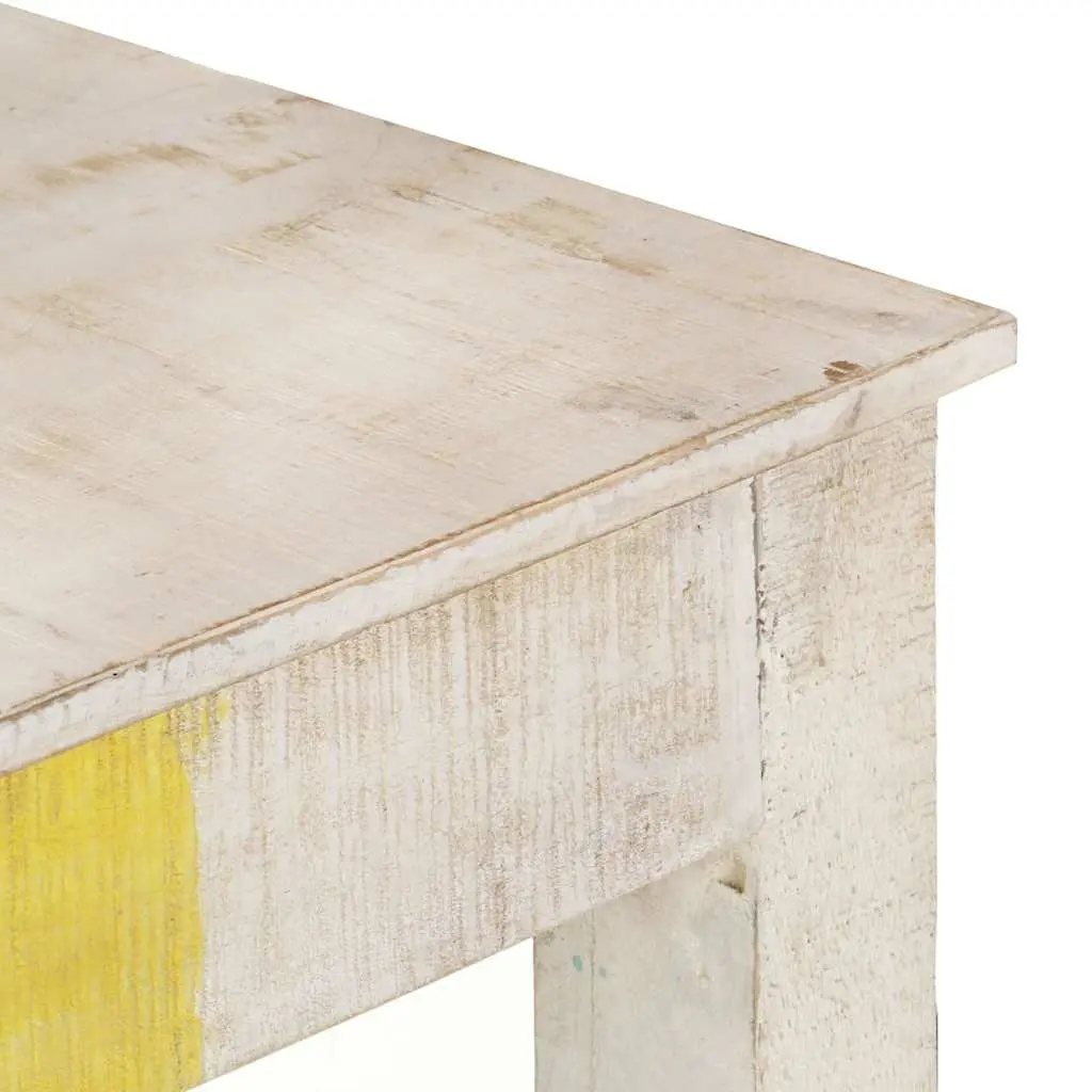 Wooden Console Table Rustic White 115x35x77cm Multifunctional Hall Accent Furniture
