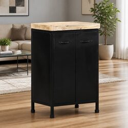 Brown Storage Cabinet 47x35x76 cm with Doors