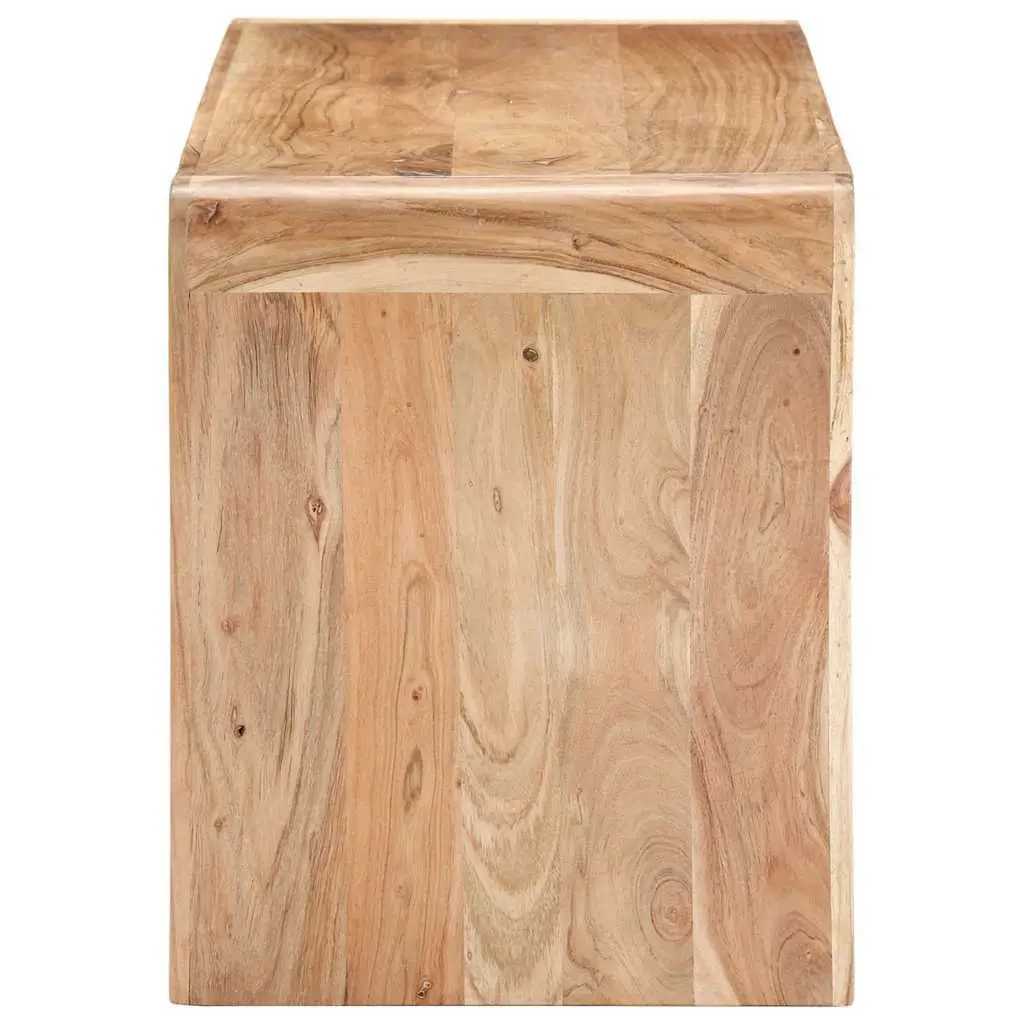 Dining Bench Solid Acacia Wood Durable 110x38x46cm Brown