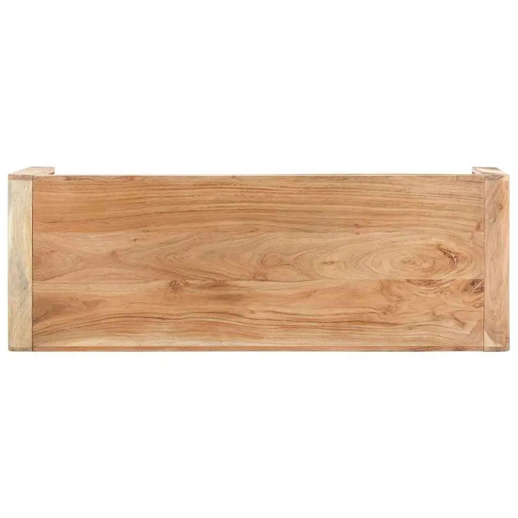 Dining Bench Solid Acacia Wood Durable 110x38x46cm Brown