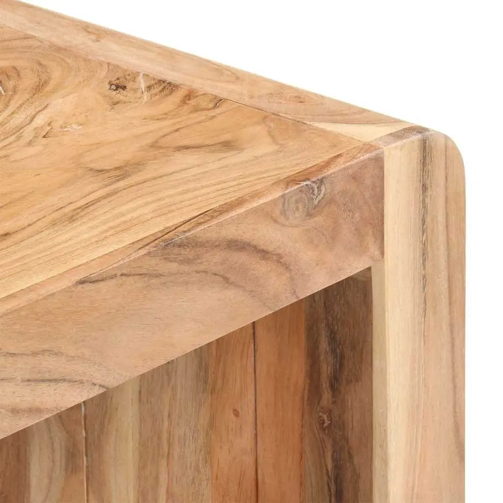 Dining Bench Solid Acacia Wood Durable 110x38x46cm Brown