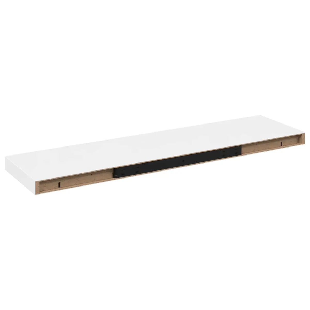 Wall Shelf High Gloss White Floating Display Ledge MDF 90cm Home Storage Organiser