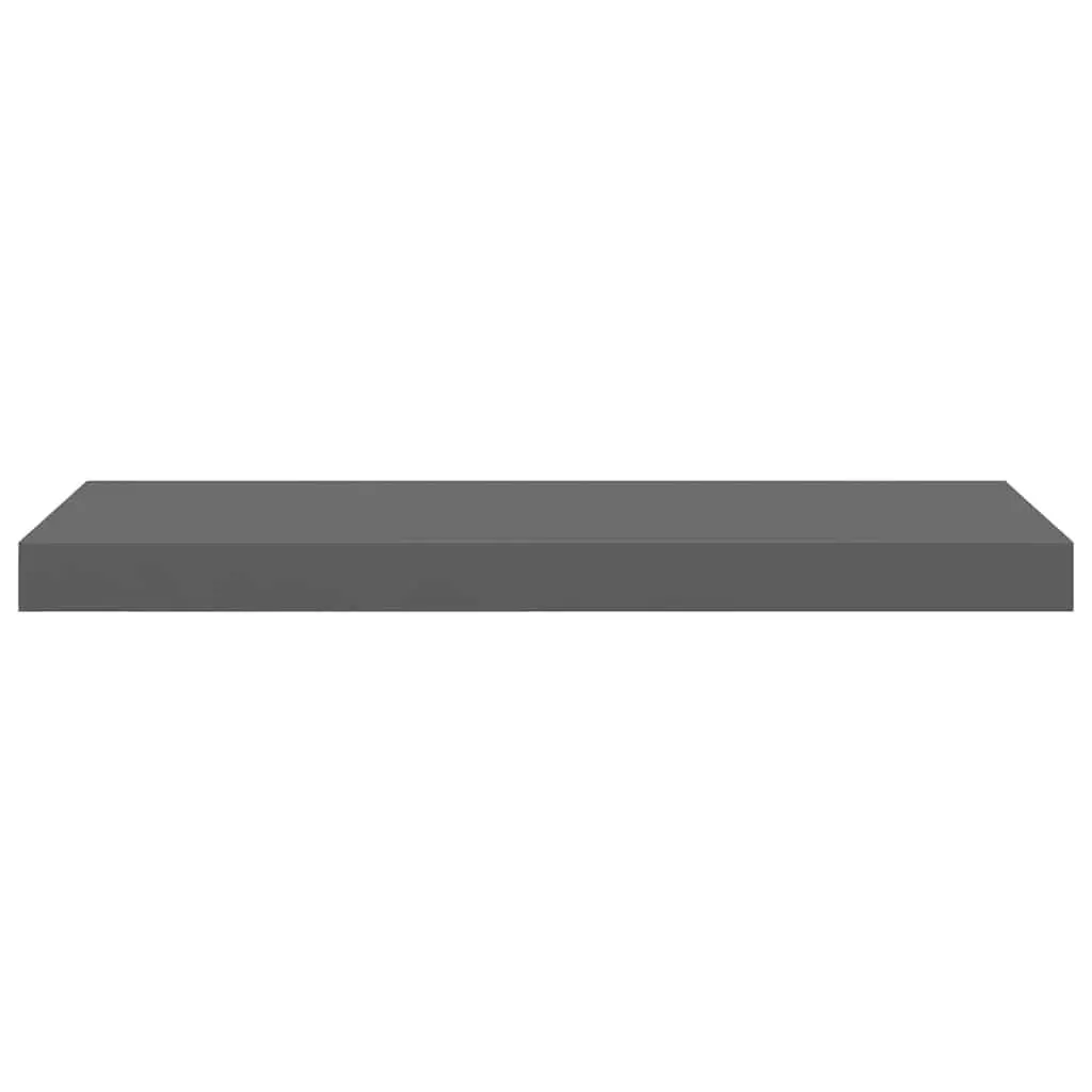 Floating Wall Shelves 2 pcs Grey Display Shelf Home Storage Decor 60x23.5x3.8cm