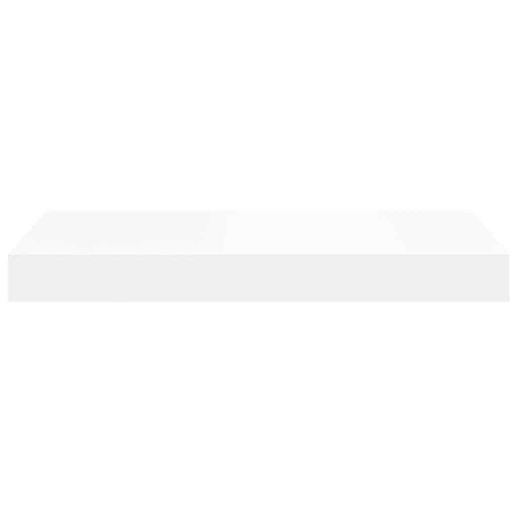 Floating Wall Shelves Set 4 Piece Invisible Mounting System White Display Storage Ledges