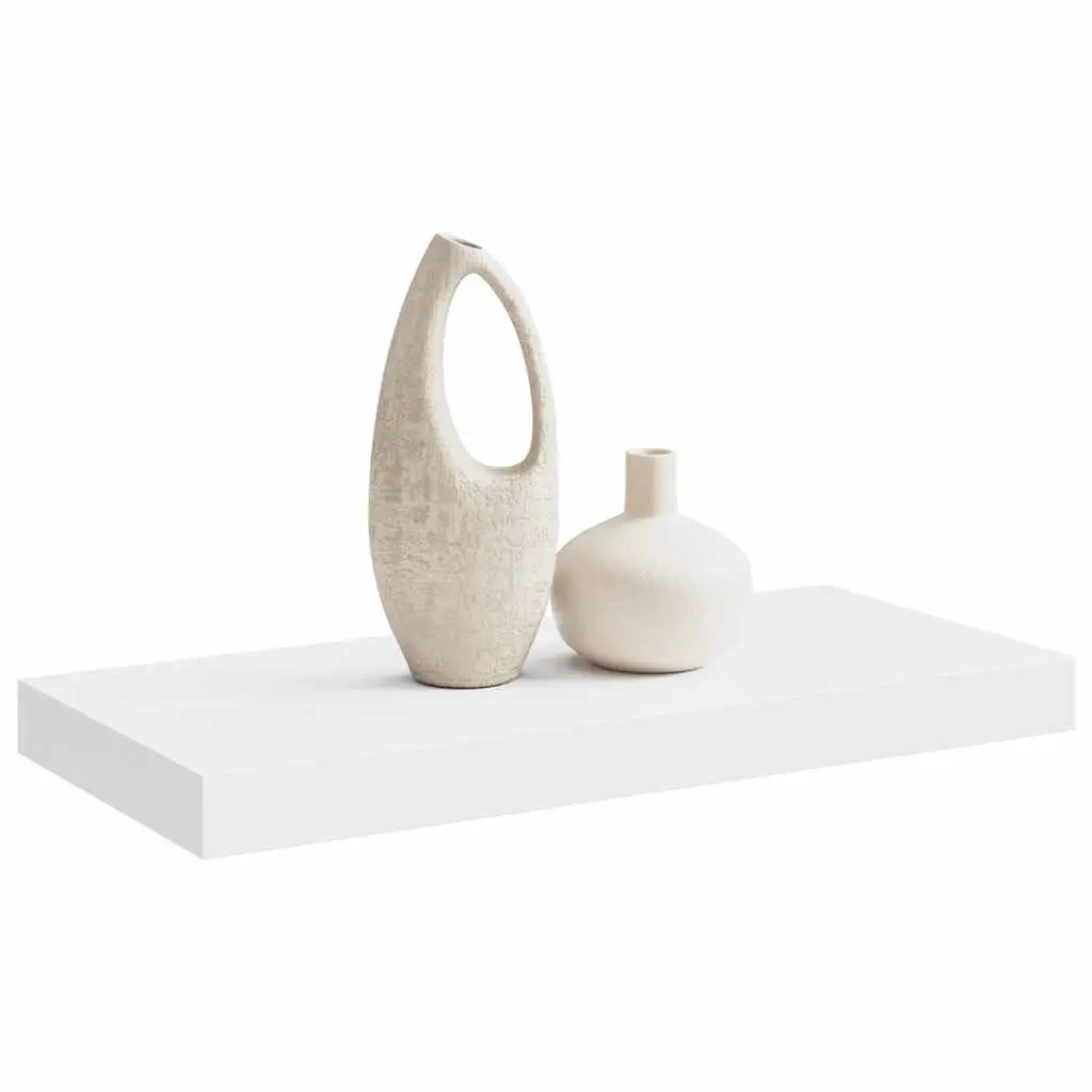 Wall Shelf Invisible Mounting System 50 x 23.5 x 3.8 cm White