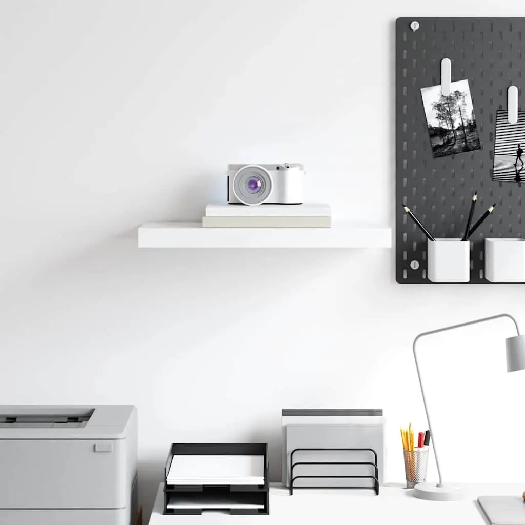 Wall Shelf Invisible Mounting System 50 x 23.5 x 3.8 cm White