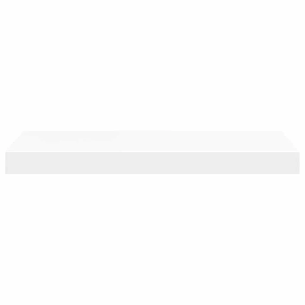 Floating Wall Shelves Invisible Mounting System 50cm White 2 Piece Set