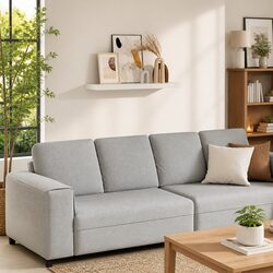 80cm White Floating Wall Shelf with Invisible Mount