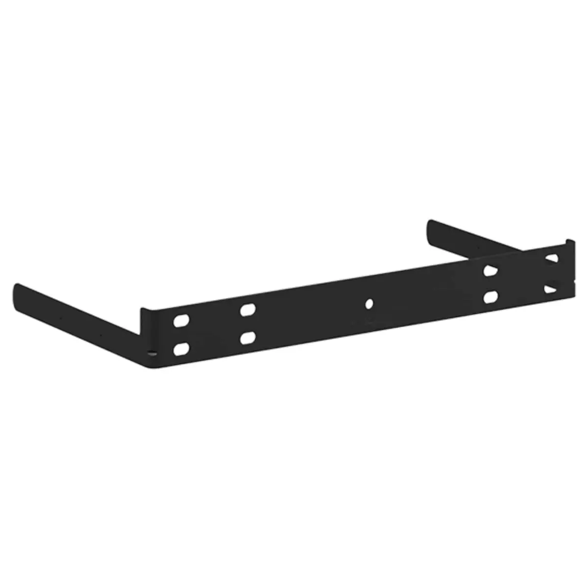 Wall Shelves Set Black Floating Display Shelves Modern Home Storage 50 x 23.5 x 3.8 cm