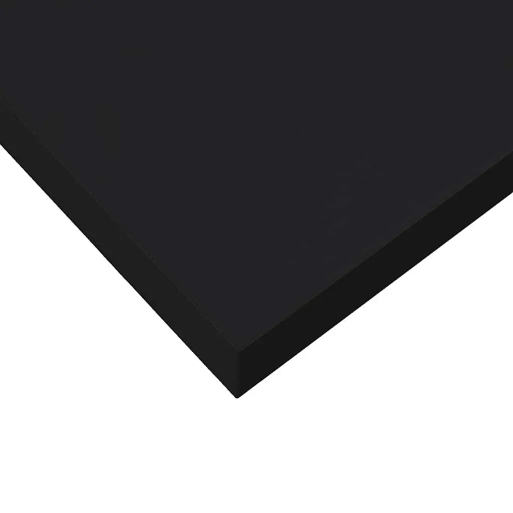 Wall Shelves Invisible Mounting System 80x23.5x3.8 cm Black 2 Piece Display Ledge Home Decor