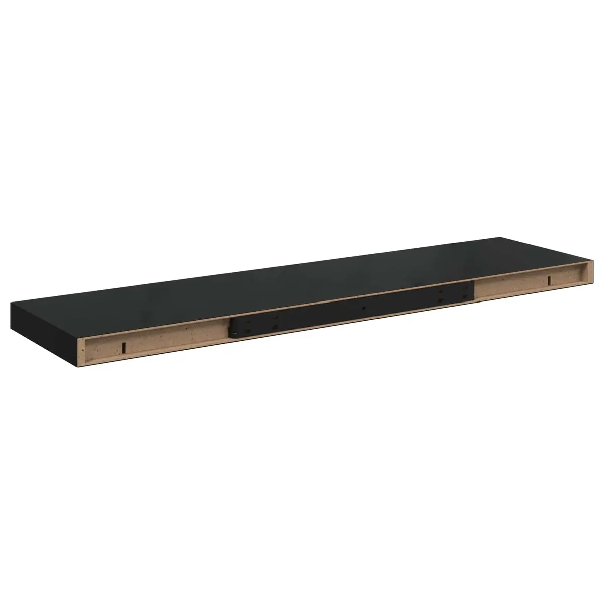 Floating Wall Shelf Black 90x23.5cm MDF Display Ledge Storage Rack