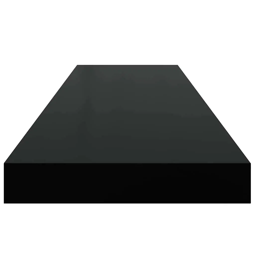 Floating Wall Shelf Black 90x23.5cm MDF Display Ledge Storage Rack
