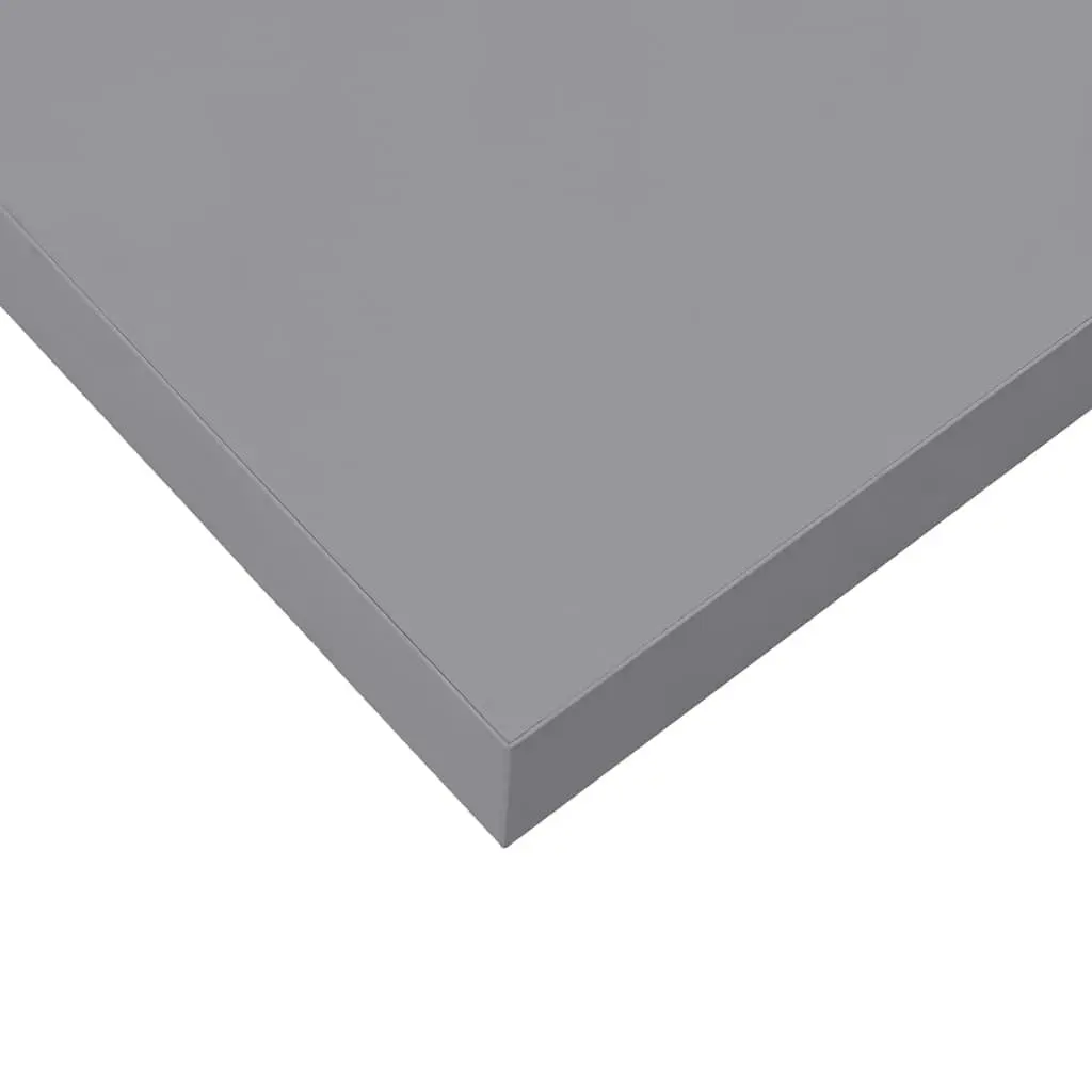 Floating Wall Shelves 2 pcs Grey Display Ledge Storage Home Decor Organizer