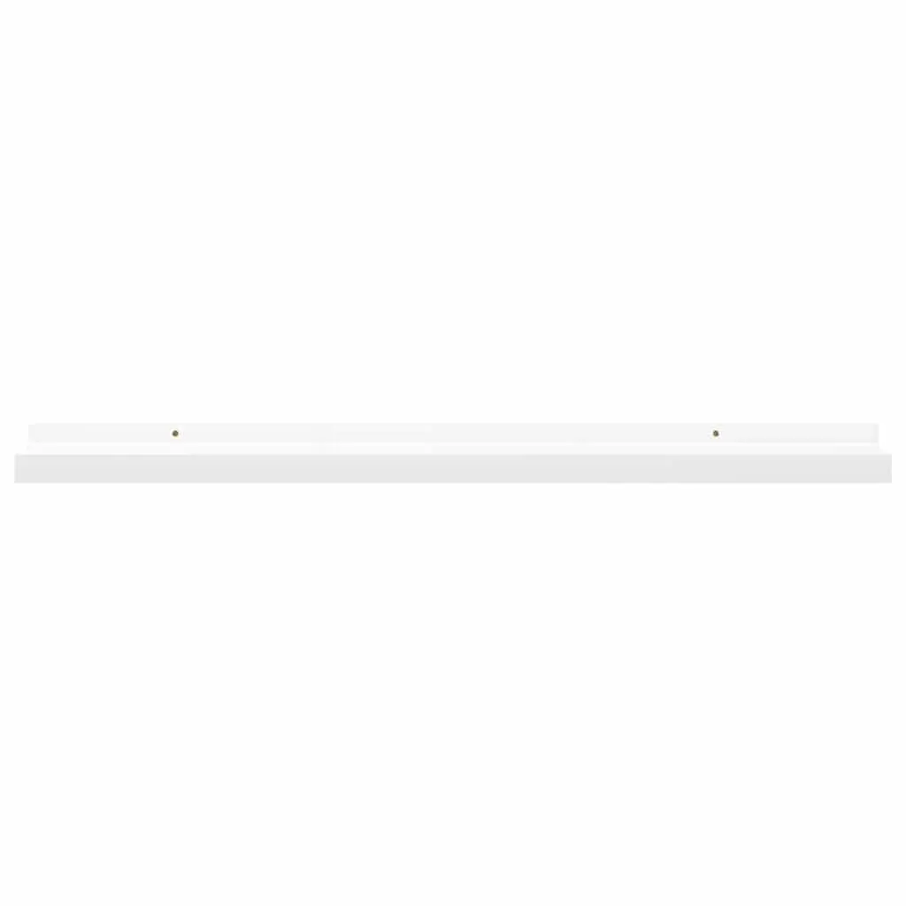Wall Shelves Ledges 2pcs White Floating Picture Frame Display Storage Shelving