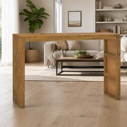 Console Table Dimensions 110x35x75cm, Solid Teak Wood