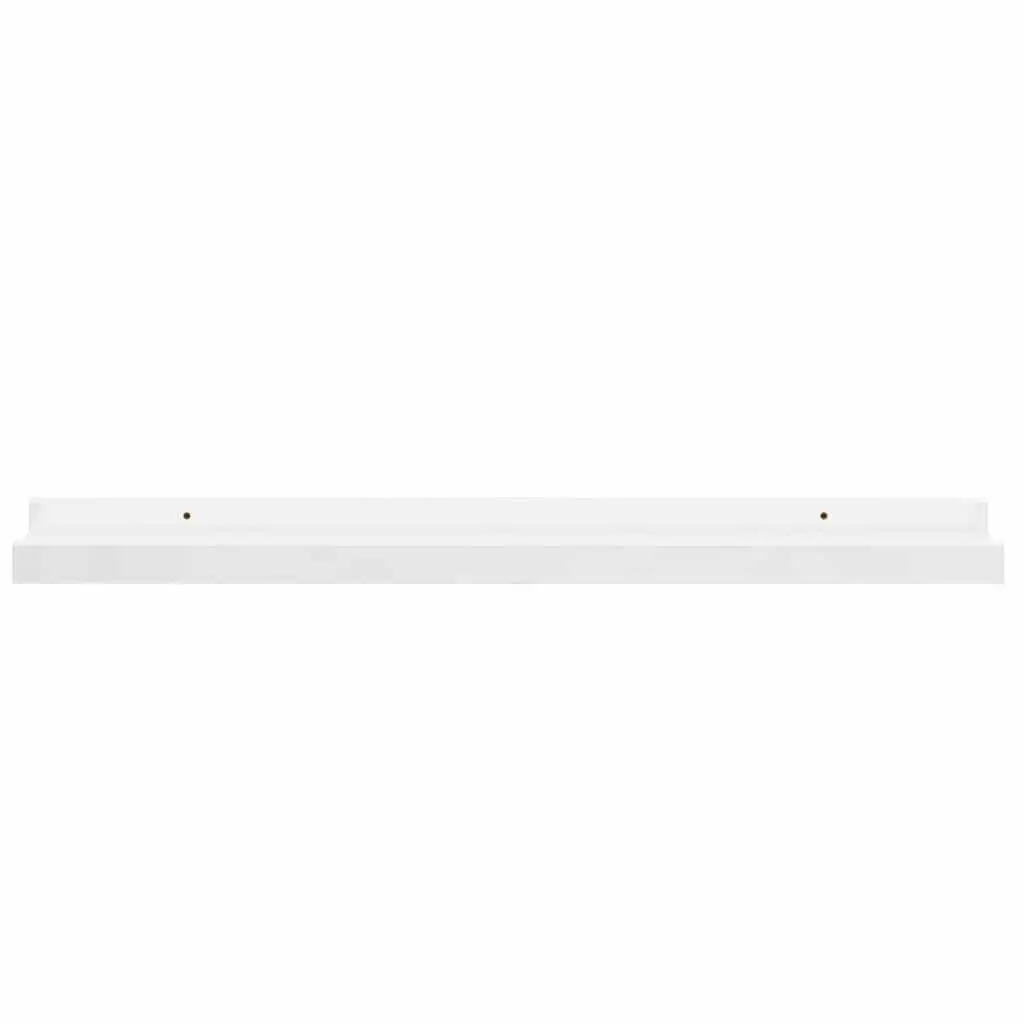 Floating Shelves High Gloss White 60x9x3cm 2 Piece Sturdy Storage Display Shelving