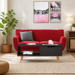 Engineered Wood Coffee Table 100x49.5x43cm in Grey