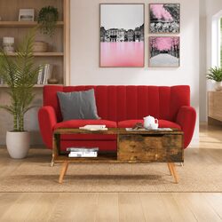 Engineered Wood Coffee Table in Brown Finish