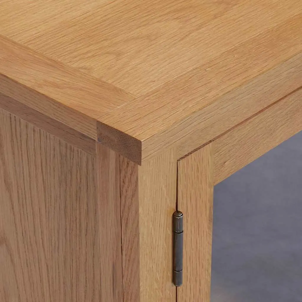 TV Cabinet Spacious Storage 110x35x44 cm Brown Solid Oak Wood