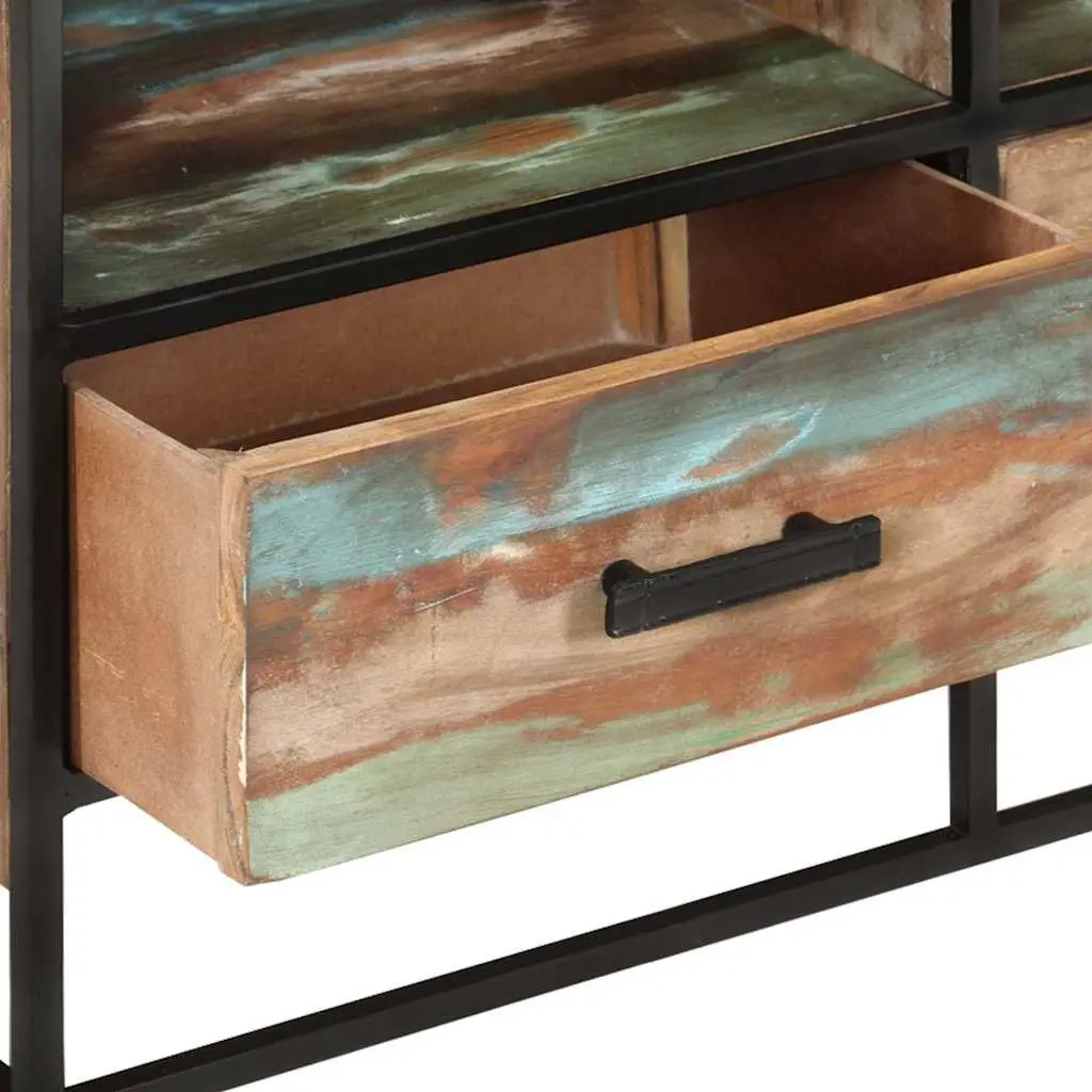 TV Cabinet Solid Reclaimed Wood Storage 110x30x45 cm Brown