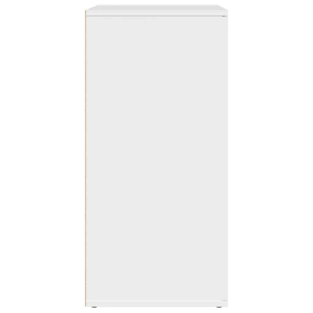 White Storage Buffet 2 Piece Sideboard Cabinet Engineered Wood 79x38x80 cm
