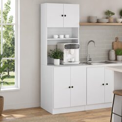 Engineered Wood Kitchen Cabinet with Storage Doors and Drawers