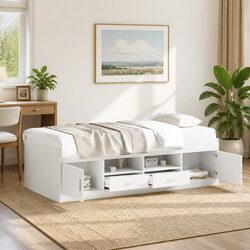 Engineered Wood Daybed with Storage Drawers