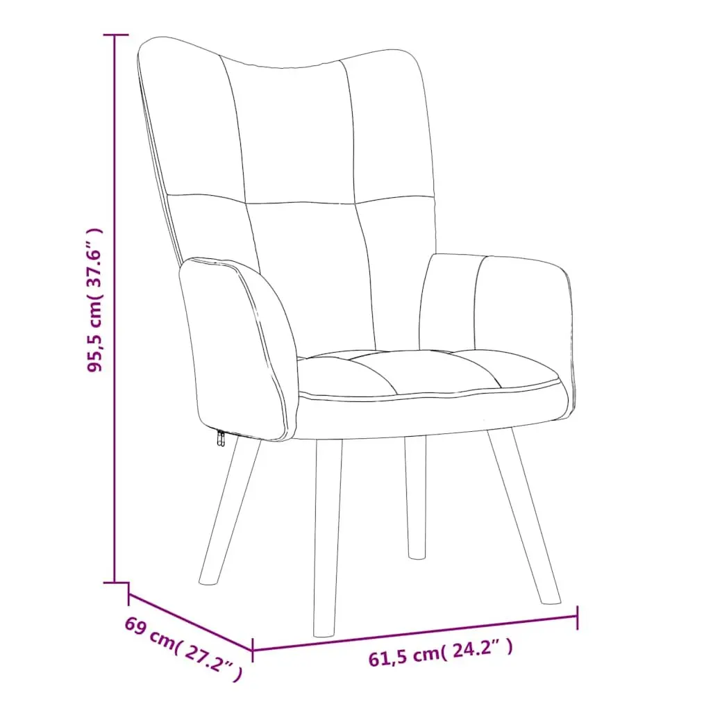 Armchair Set Padded Mustard Yellow Velvet with Footstool