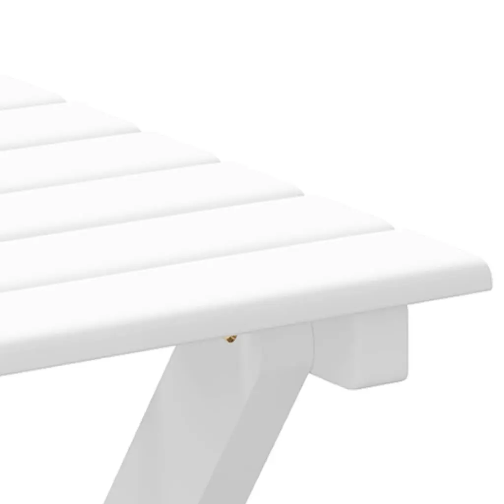 Rocking Chair with Foldable Side Table White Wooden Armrests Patio Furniture