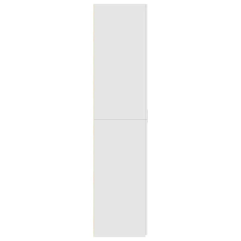 Highboard Storage Cabinet Engineered Wood Smooth Surface 70x42.5x185cm White