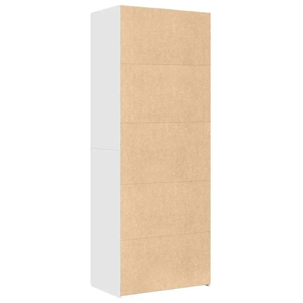 White Highboard Storage Cabinet Engineered Wood Bedroom Living Room Sideboard