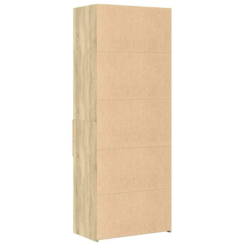Highboard Storage Cabinet Engineered Wood Brown 70 x 42.5 x 185 cm