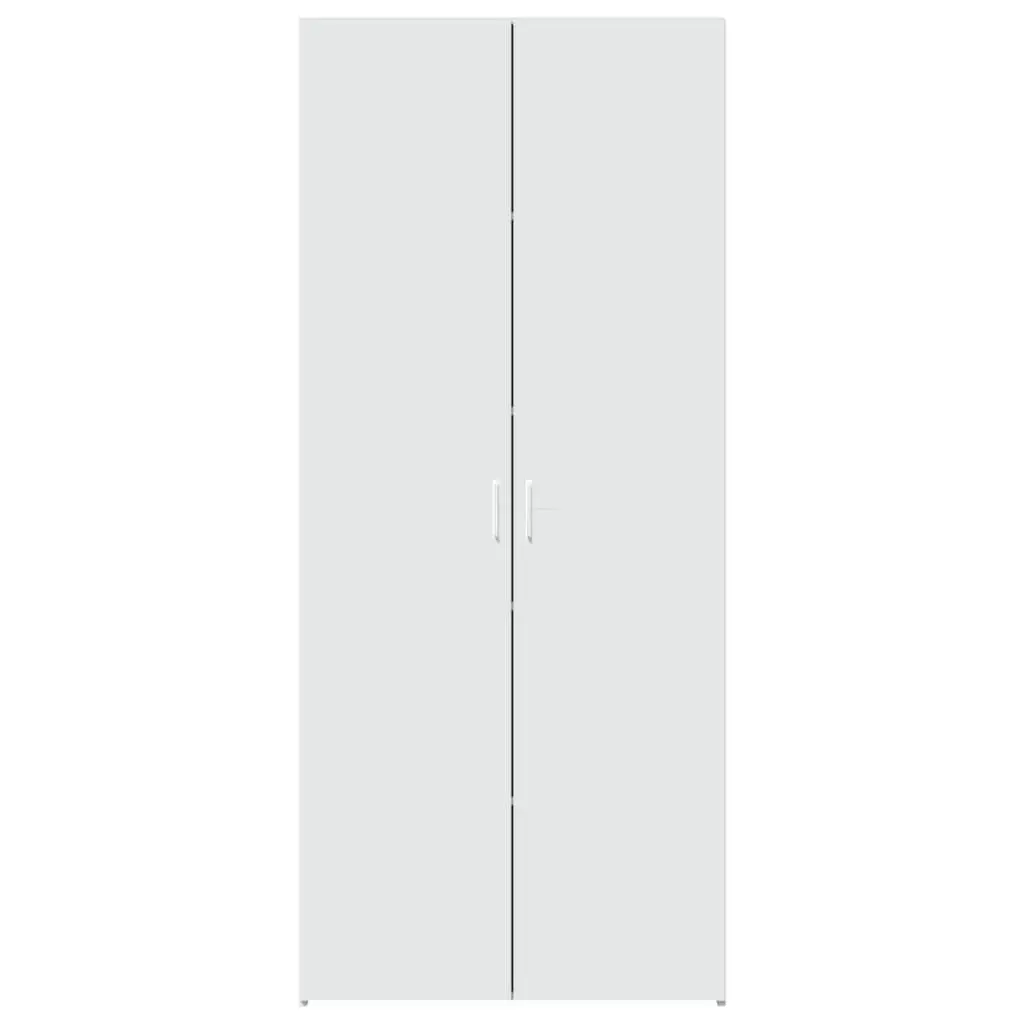 Highboard Storage Cabinet Engineered Wood Ample Storage Space White