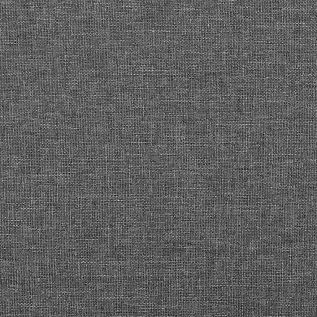 Queen Bed Frame Adjustable Headboard Grey Fabric 152x203cm