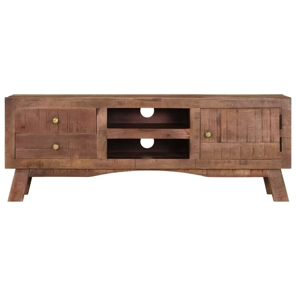 TV Cabinet with Drawers and Shelves 110x30x40 cm Brown